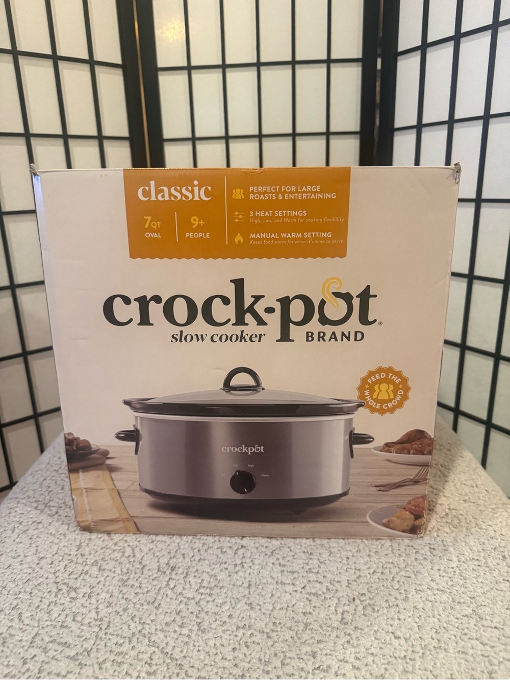 Crock-Pot Classic 7QT Oval Slow Cooker - Stainless Steel